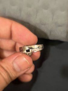 Blue Diamond Ring