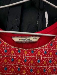 Ethnicity Beautiful ❤️ Rose Colour Kurti💟