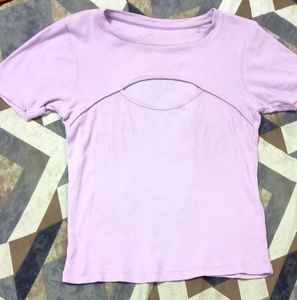Cutout Lavender Top