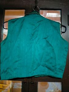Teal festive blouse