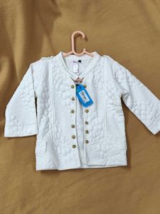 White Crop Jacket