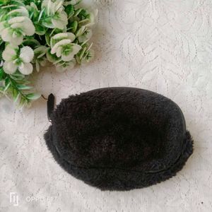 Black Furr Clutch