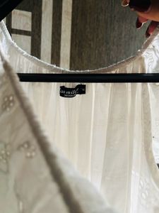 White Off Shoulder One Peice