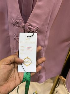 Korean Lilac Button-Up top