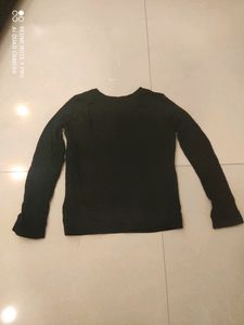 Black Full Net Sleeves T Shirt In Good condition