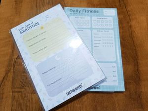 Daily Dose Of Gratitude And Fitness Combo Notepad