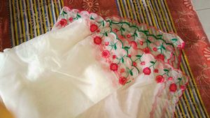 Embroidered Frock Suit With Dupatta