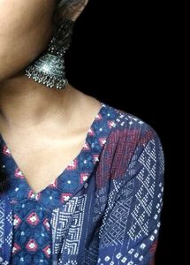 Ethnic Blue Printed Kurta