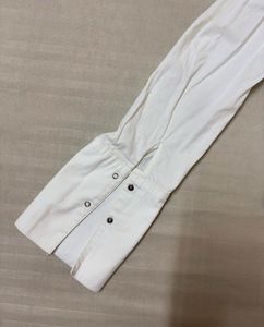 White Zip-Up Top