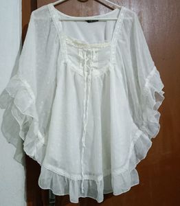 Korean Flutter Sleeves Butterfly Tops