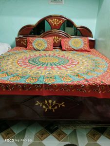 Jaipuri Bed Sheet With Pillow Cover