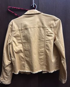 Mustard Denim Jacket crop