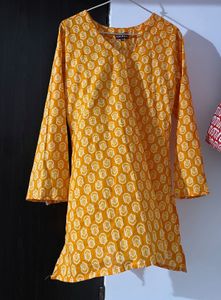 Beautiful Women Bell Sleeves Short Kurti