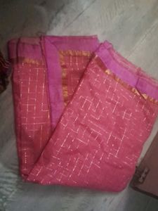2 Combo Sarees Red And Pink