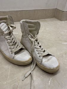 White High-Top Sneakers