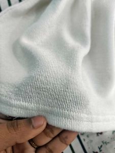 White Fitted Top For Women