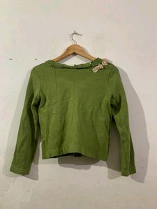 Woolen Flower Design Sweater