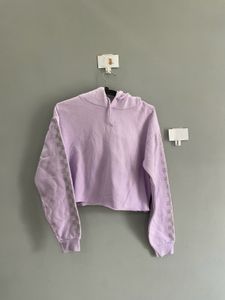 Lilac Crop Hoodie