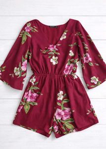 Floral Print Romper