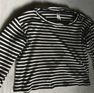 Zebra Pattern Crop T-shirt