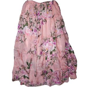 Floral Tiered Skirt
