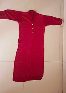 Red Velvet Kurta
