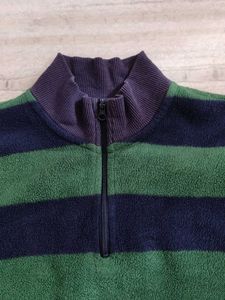 Striped Fleece Pullover