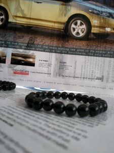 Black Beaded Bracelet