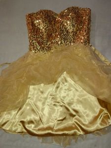 Sparkling Gold Party Dress