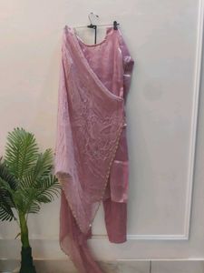 Partywear Designer Kurti Set With Dupatta