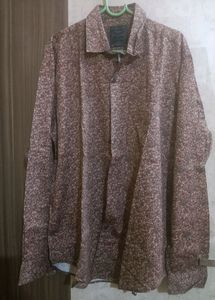 Party Wear Printed Mens Shirt Xxl