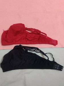 Rani Pink And Navy Blue Daily Wear Bra