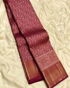 New Women Banarasi Silk Saree For Wedding