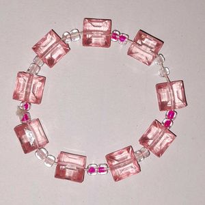 Pink Beaded Bracelet