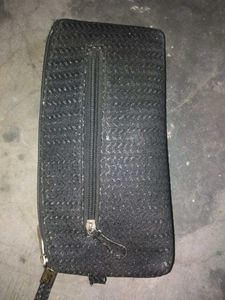 Black Clutch with Wrist Strap