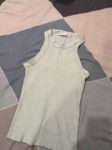 Ribbed Tank Top - Light Green