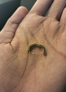 Mens Hoop Earring Gold Plated