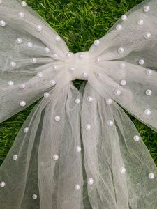 White Pearl Butterfly Bow