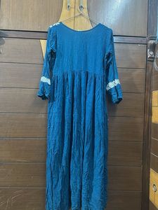 Elegant Embroidered Teal Kurta