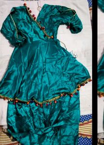 Teal Ethnic Kurta Set