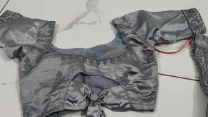 Grey Embroidered Lehenga Choli