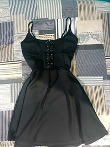 Sexy Korean Black Mini Dress