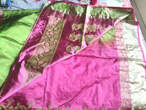 Elegant Silk Saree+ Blouse Piece