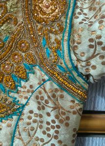 Beautiful Ethnic Pattu Long Frock