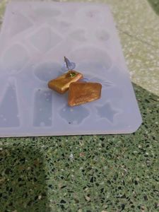 Golden Resin Earrings