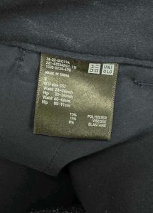 Uniqlo Bootcut Style Navy Blue Trouser