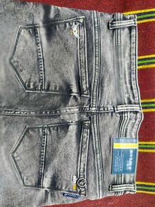 Gray Wash Slim Fit Jeans