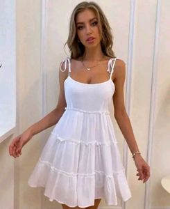 White Sundress with Tie Straps