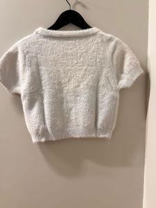 thrifted furry Heart Crop Top🌟