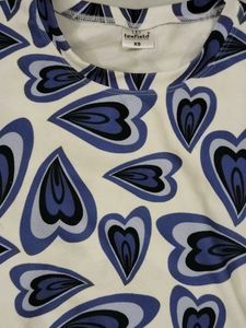 Y2K Heart Print Crop Top🎀